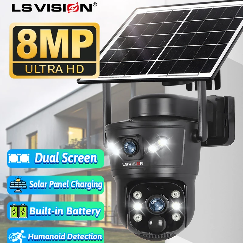 LS VISION 8MP 4G Solar Camera  - đánh giá và giá Garden Camera