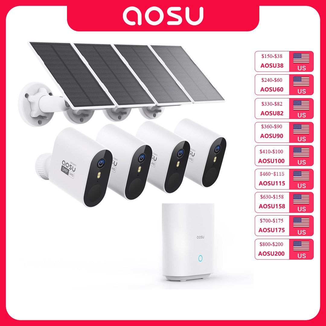 AOSU 5MP Solar Camera System O - đánh giá và giá Garden Camera