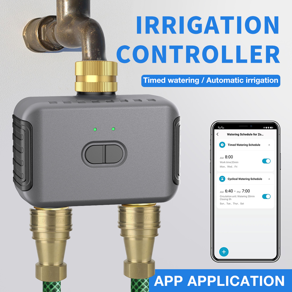 Tuya 2 Zone Watering Timer Gar - đánh giá và giá Automatic Watering